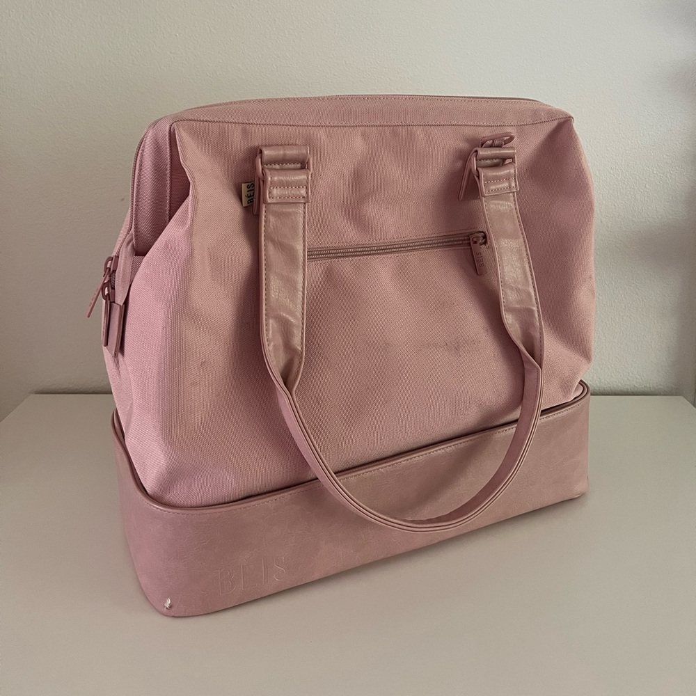 BEIS Pink Weekender Mini Tote Bag